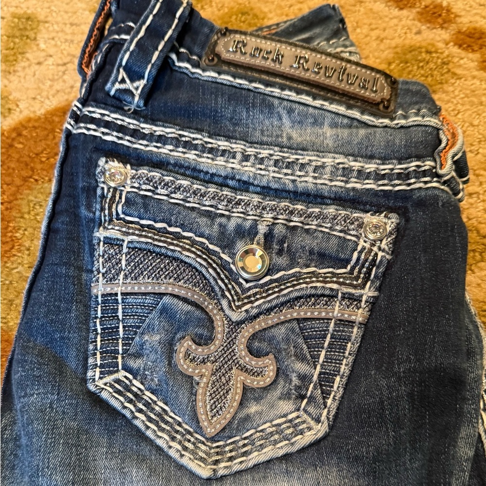 Rock Revival Women's Denim Jeans with Embroidered Pocket